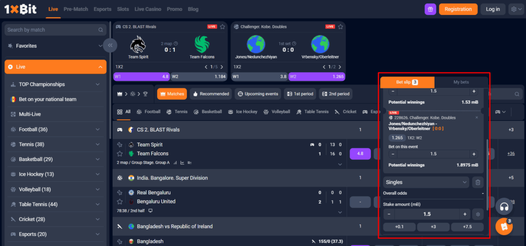 How to Place a Single Bet on 1xBit