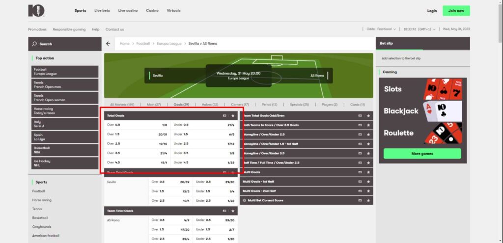 1X and Total Under 2.5 X2 and Total Over 2.5