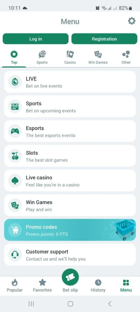 How to place bets in BetWinner