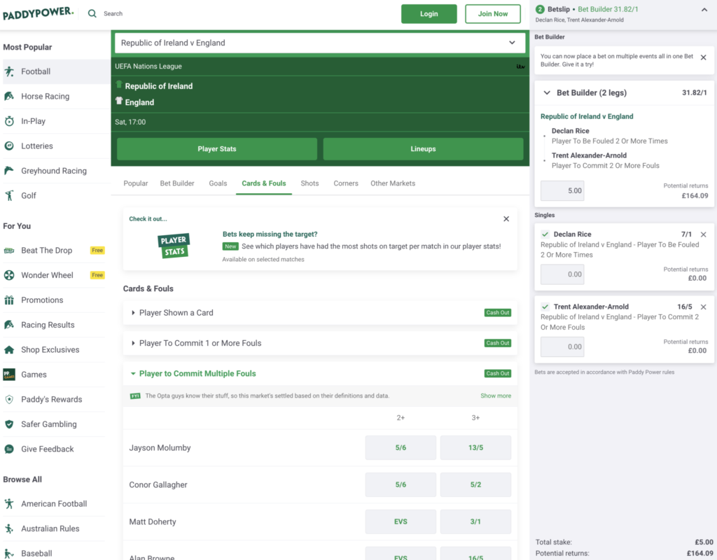 Fouls Betting in Football Fouls Betting in Football