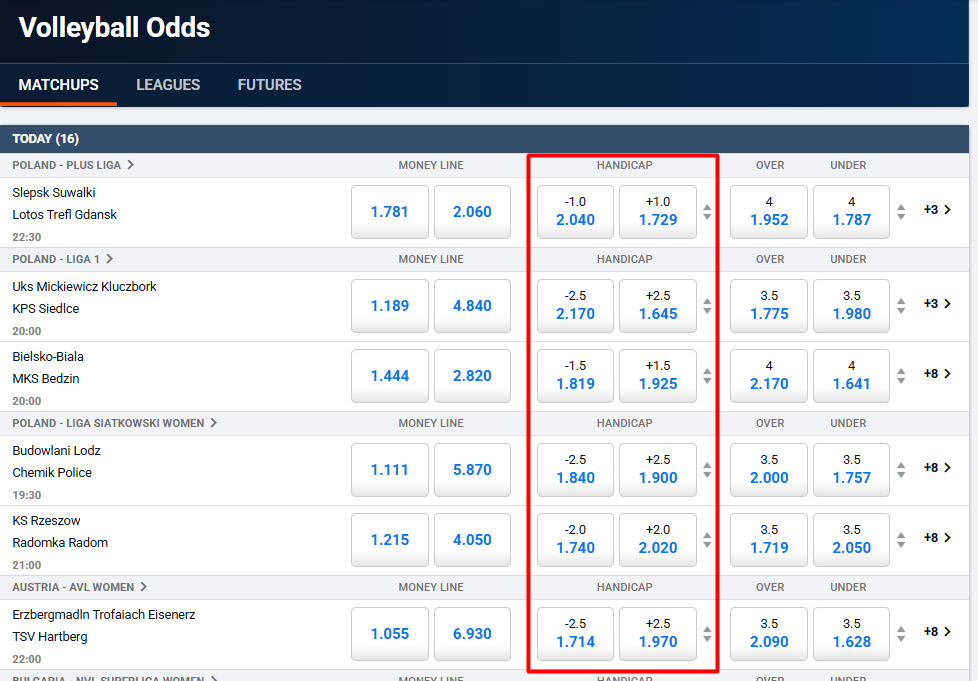 Volleyball Handicap Strategies Volleyball Handicap Strategies