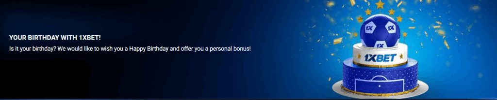 Your birthday with 1xBet! 