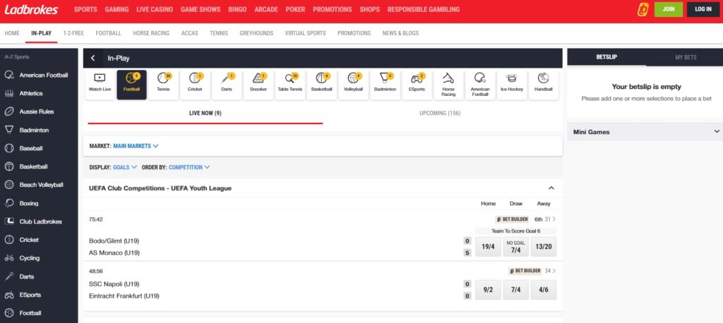 Bookmakers with LIVE Bookmakers with LIVE