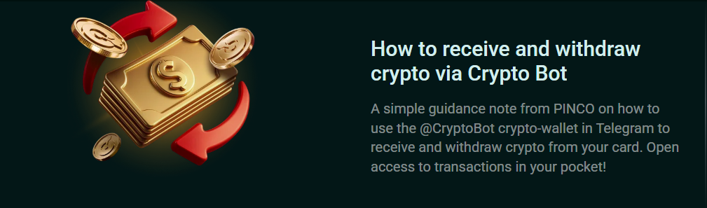 How to receive and withdraw crypto via Crypto Bot