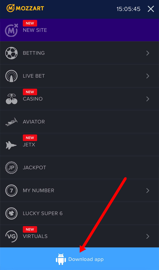 How to download the Mozzart Bet app