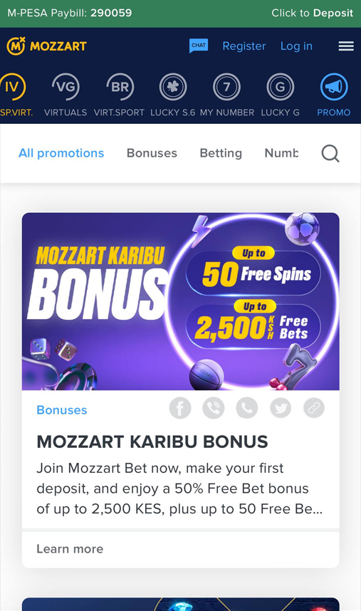 Bonuses at Mozzart Bet