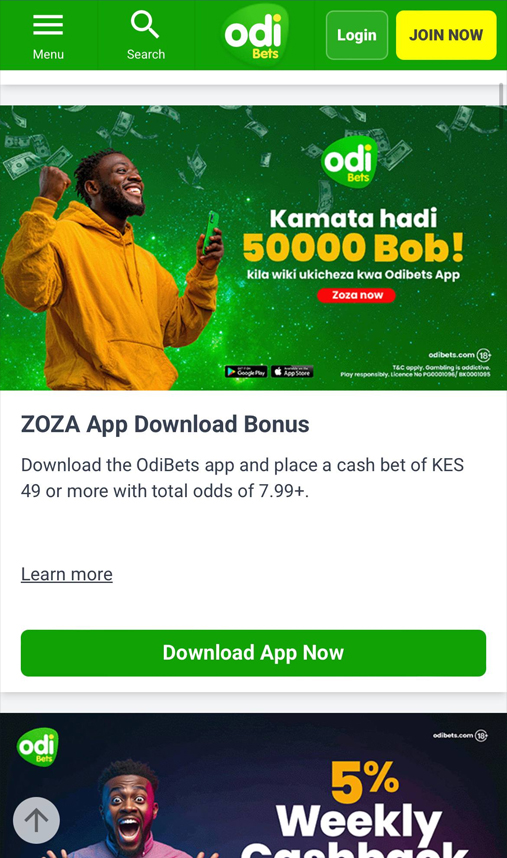 Bonuses at Odibets
